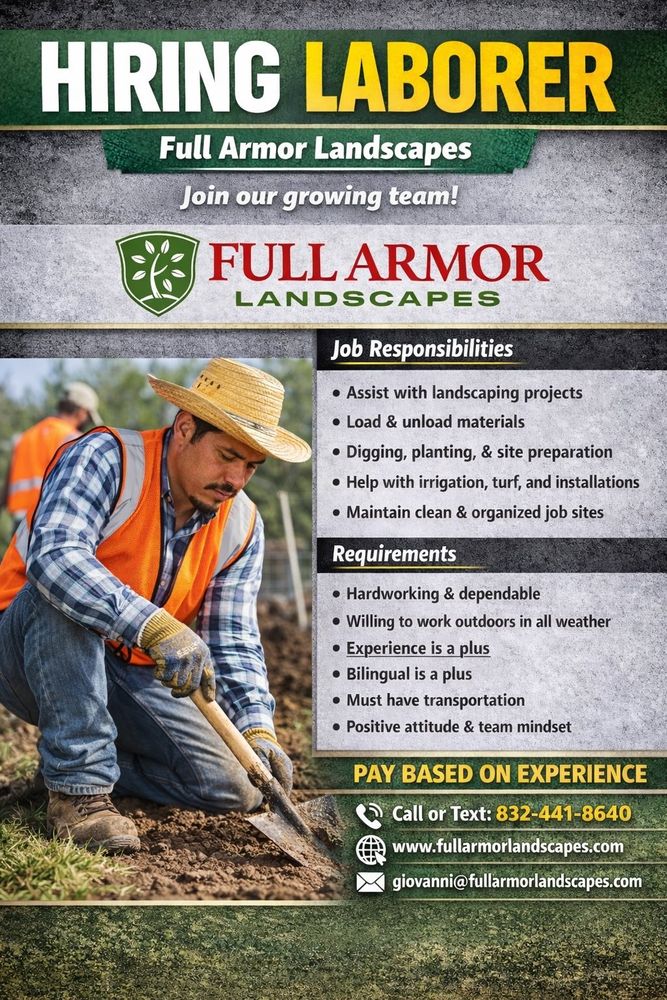 All Photos for Full Armor Landscapes in League City, TX