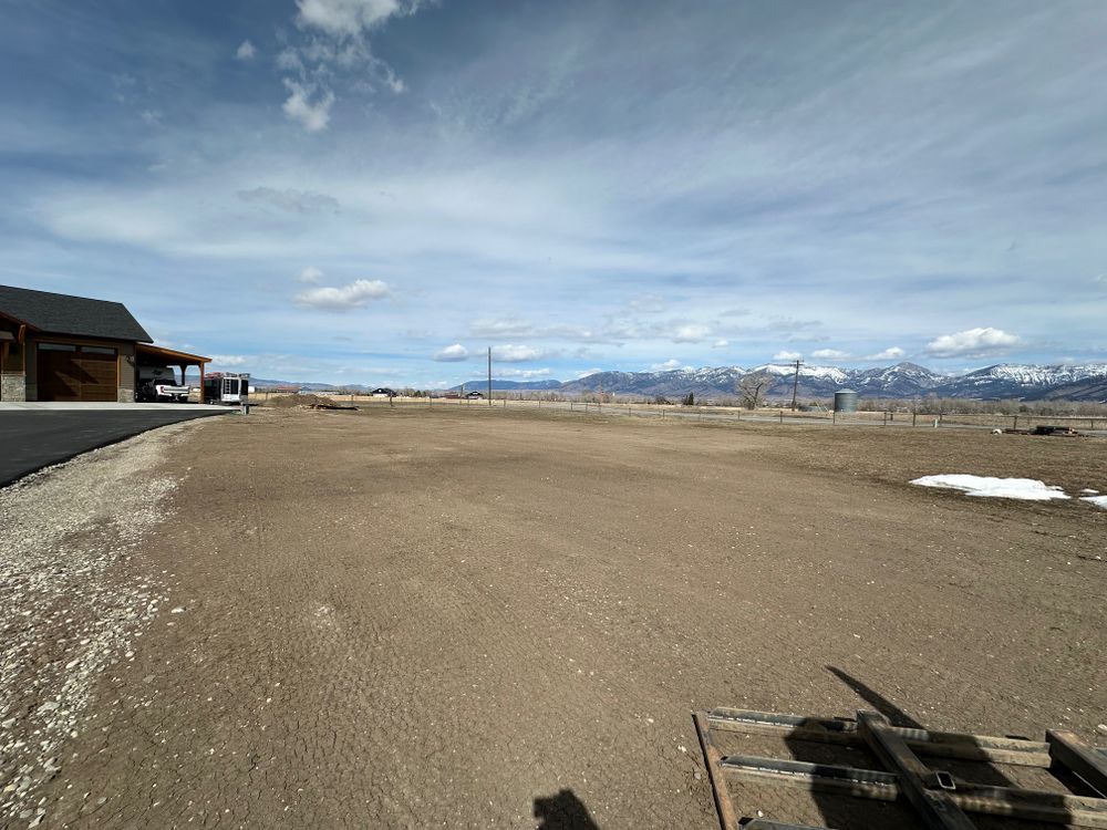 Dirt Work for R&H Homes in Bozeman, MT