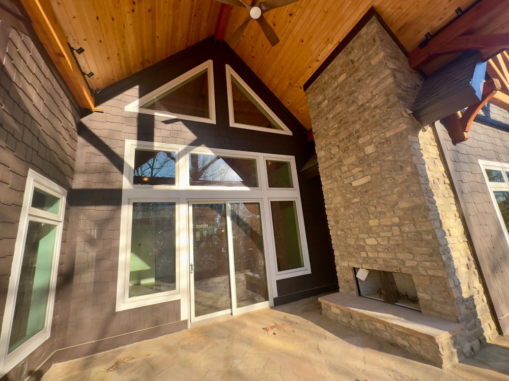 Mountain Style Timber Frame for Emfinger Custom Builders LLC in Pine Mountain, GA