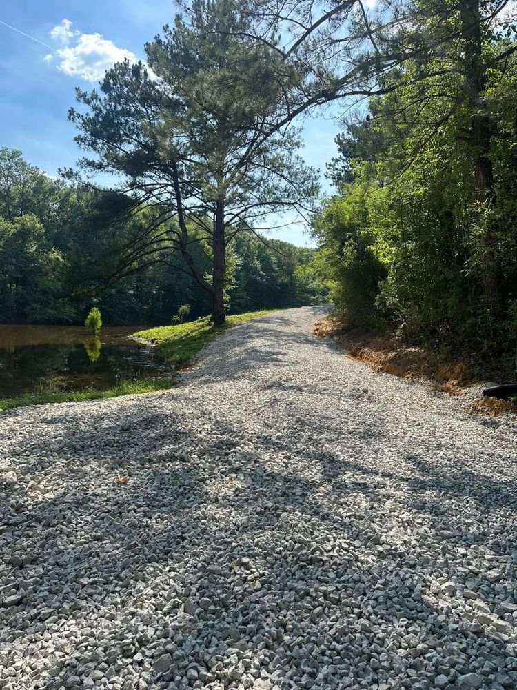 Our Roadbeds service ensures durable, well-graded surfaces for driveways or private roads, using expert excavation techniques and quality materials to enhance stability and longevity for your residential property. for Central Alabama Site Works in Selma, AL