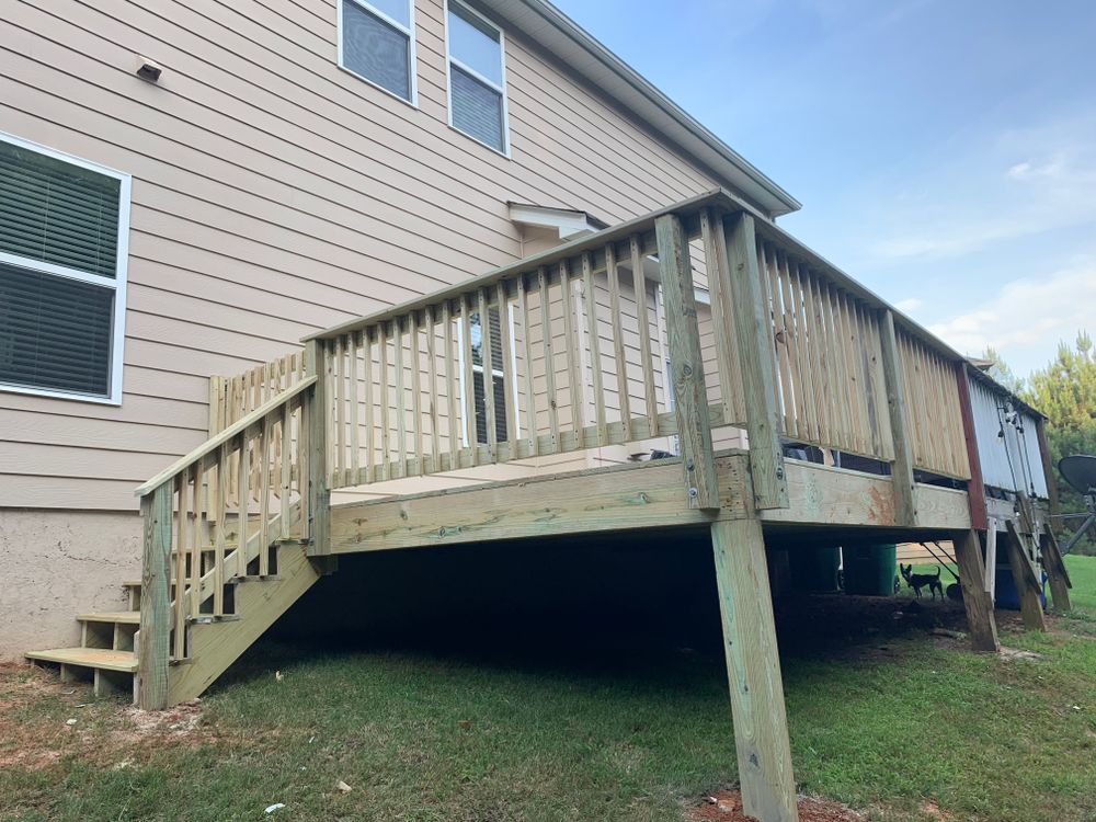 Decking work for Compadres Concrete in Griffin, GA