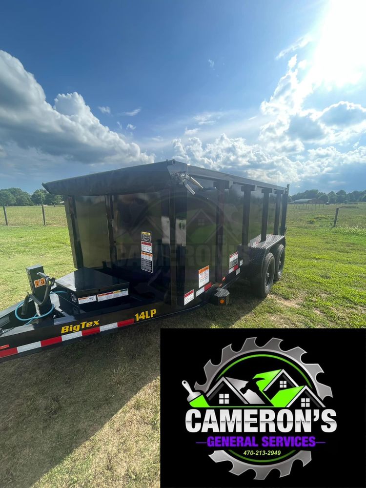 Our Tree and Junk Removal service efficiently clears your property of unwanted debris, enhancing safety and aesthetics. We ensure prompt, professional removal to keep your surroundings clean during construction or remodeling projects. for Cameron's General Services in Mansfield, GA
