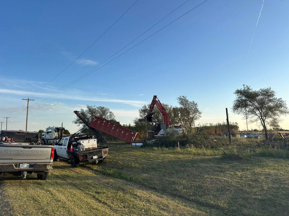 Our Demolition service safely removes old structures, sheds, garages, and debris with precision equipment and experienced crews, preparing your property for new construction while complementing searches for tree services near me. for MB Dirt Work in Altus, OK