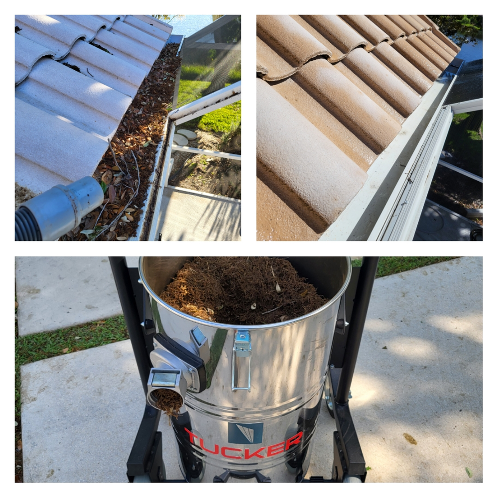 Our professional Gutter Cleaning service ensures that leaves, debris, and clogs are cleared from your gutters, preventing water damage and maintaining the integrity of your home's exterior. for My Softwash Guys in North Port, FL