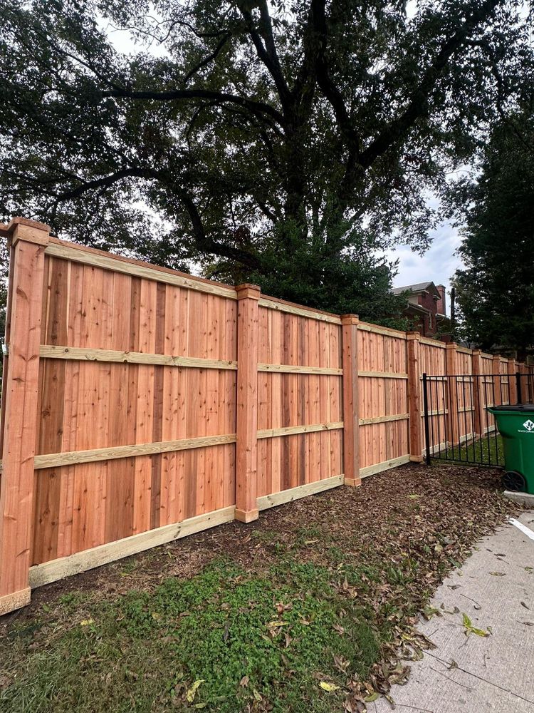 Fence Installation for JSL Woodworks and Contracting in Midlothian, TX