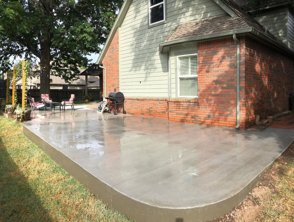 Transform your outdoor space with our expert patio construction services. We specialize in durable and stylish concrete slab construction, ensuring a perfect foundation for vibrant patios tailored to your unique needs. for Sol Co in Tulsa, OK