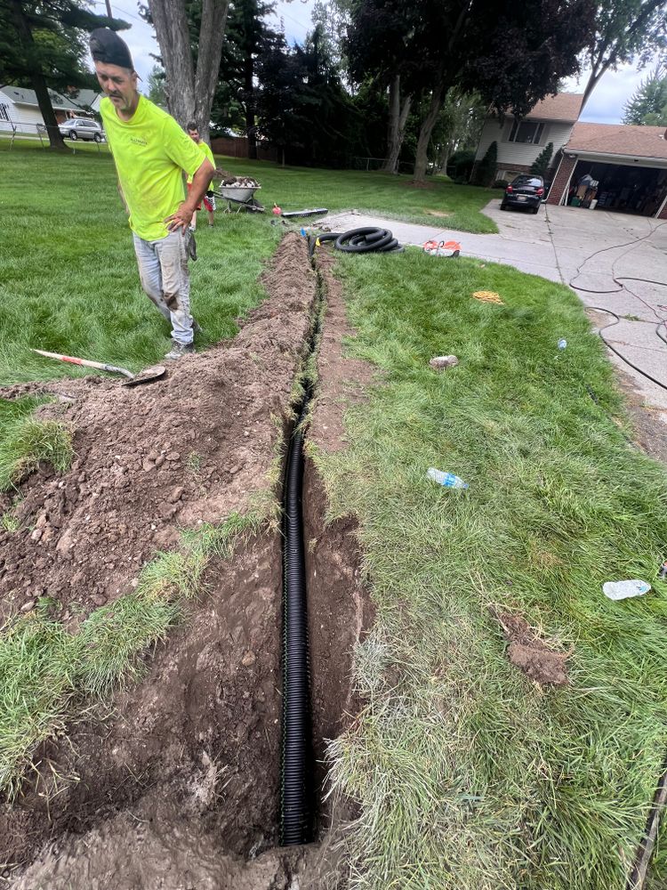 Drainage Systems for Alltimate Outdoor Services in Warren, MI