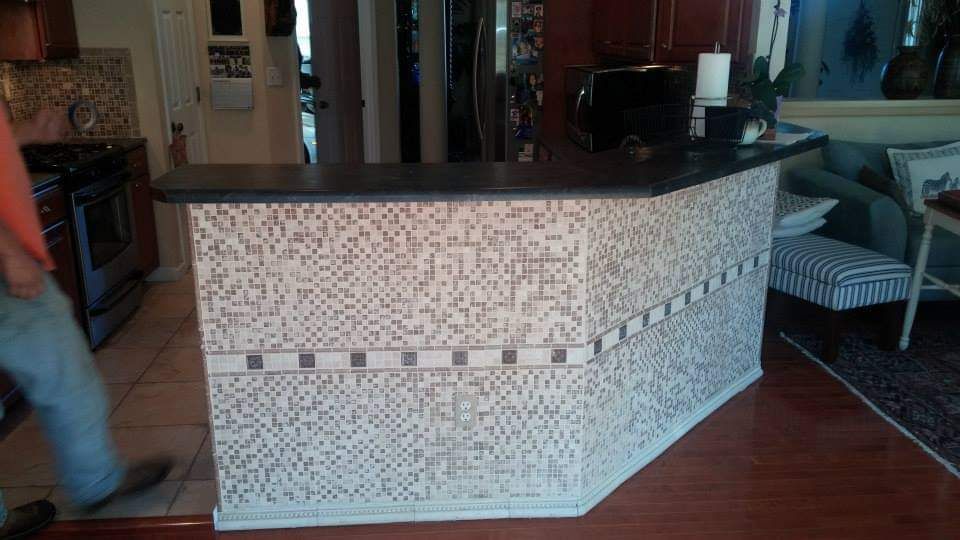 Tile work for John Colvin's Home Improvement in Modoc,  IN