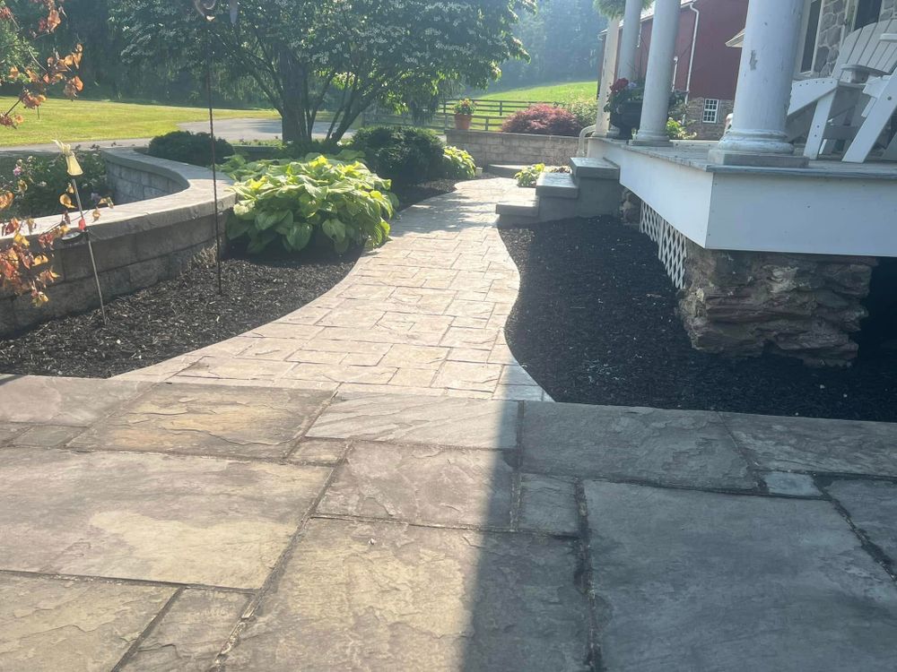 Hardscaping Landscaping for Eric's Property Service in Conestoga, PA