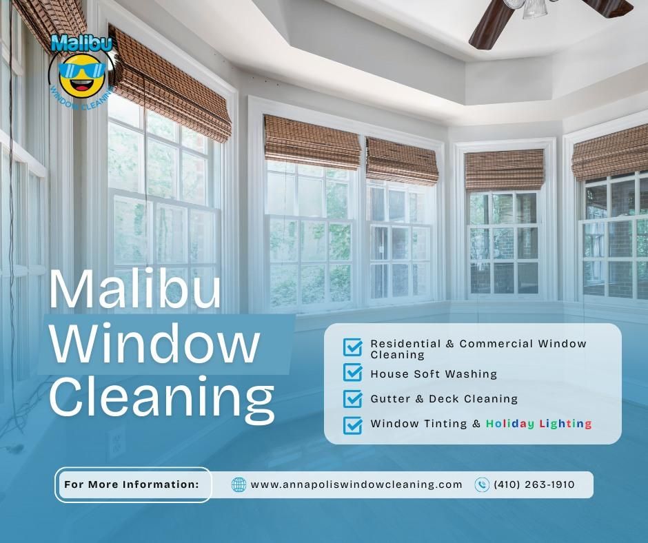 Window Cleaning is a professional service that provides a thorough clean of your windows, leaving them looking expertly polished. We use the latest equipment and techniques to get the job done quickly and efficiently, so you can enjoy clear, sparkling windows with minimal effort. for Malibu Window Cleaning in Annapolis, MD