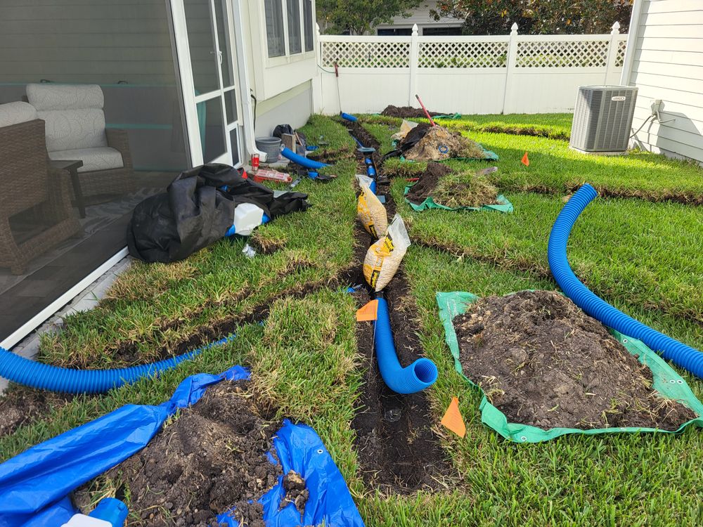 DOWNSPOUT DRAINS for Sam's French Drains and Landscape in Orlando, Florida