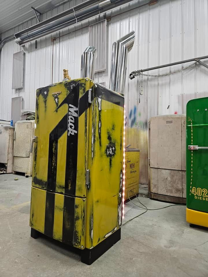 Vintage Refrigerator Projects for Wessels Custom Paint & Restoration in Bad Axe, MI
