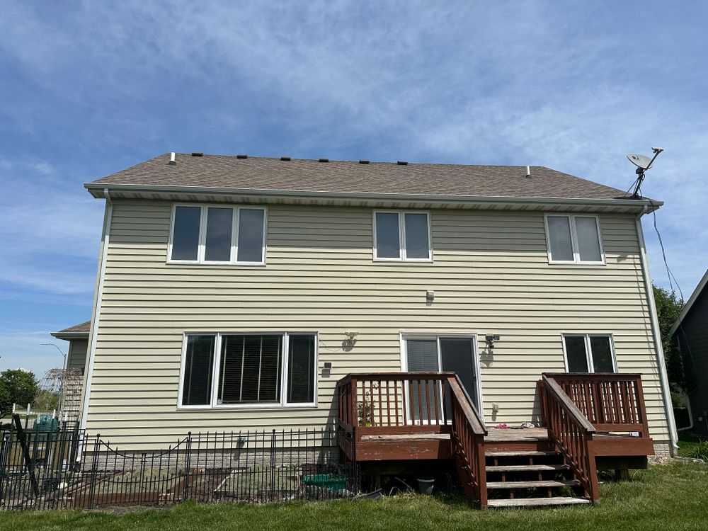 Our deck & patio installation service transforms outdoor spaces into beautiful and functional areas, enhancing your home's appeal and value with expert craftsmanship tailored to your specific design preferences and lifestyle needs. for Genesis Roofing & Construction in Cumming, IA