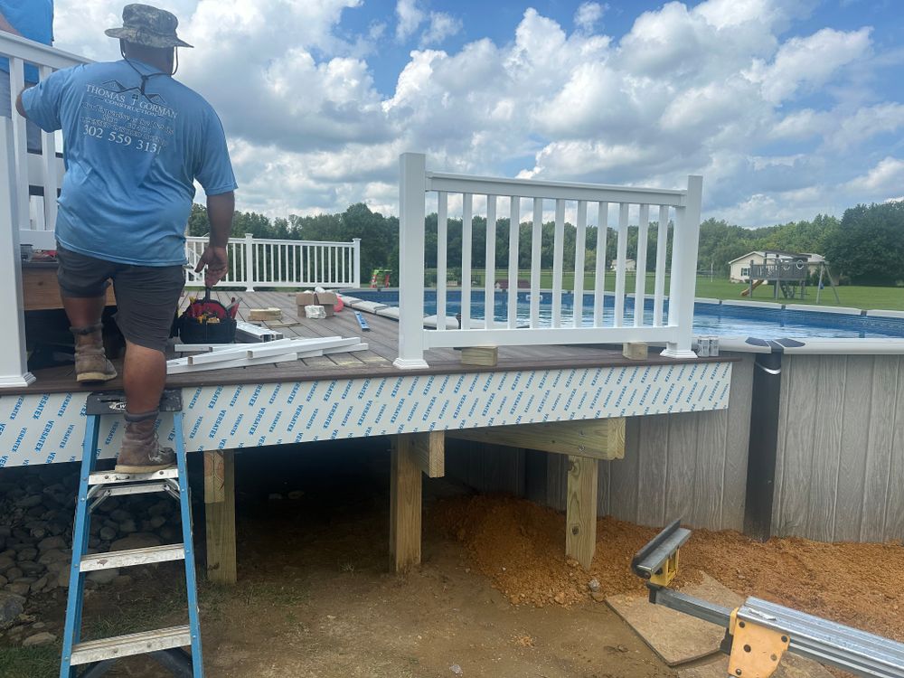 Pauline deck for Thomas J. Gorman Construction in Middletown, DE