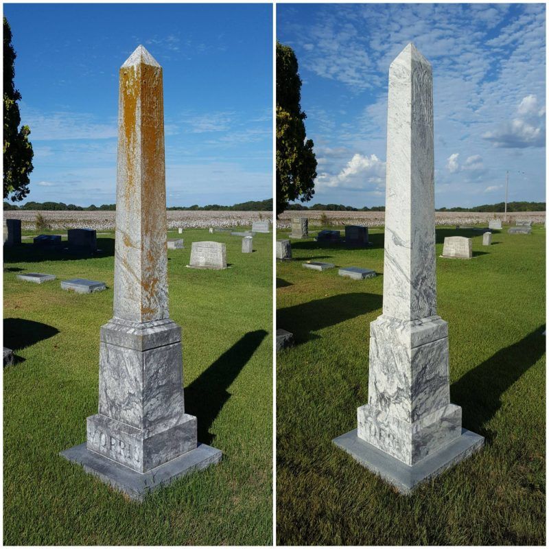 Enhance the beauty of your loved one's final resting place with our professional gravestone monument cleaning service. Trust us to restore their memorial with care without the damage. for FunderFlow Commercial and Residential Pressure Washing Inc in Tupelo, MS