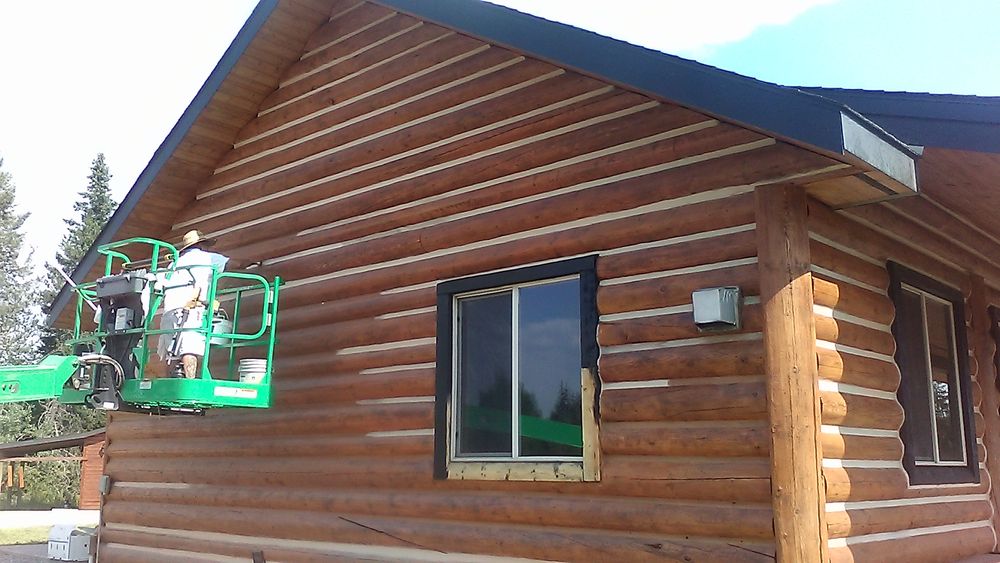 Log Home Chinking for Chewelah Painting in Spokane, WA