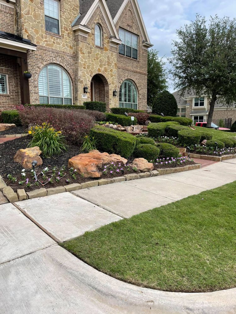 Seasonal color changes for Guerrero's Landscape in Fort Worth,  TX