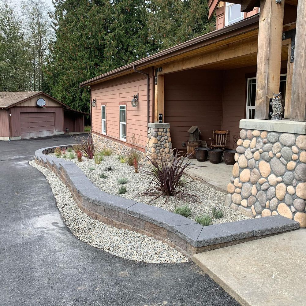 Our landscaping and hardscaping service includes expert design and installation of durable features like patios, walkways, retaining walls to enhance the beauty and functionality of your outdoor space. Offering a seamless blend of natural elements with structural enhancements. for SAW Enterprises  in Arlington , WA