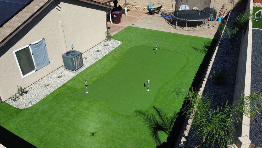 Putting Greens for Aidan Jade Landscaping in Riverside County, CA