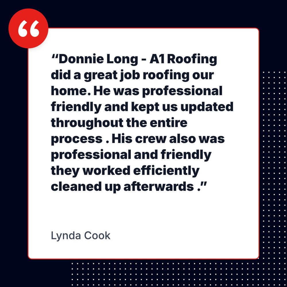 Roofing Installation for A1 Roofing in Brunswick County, NC