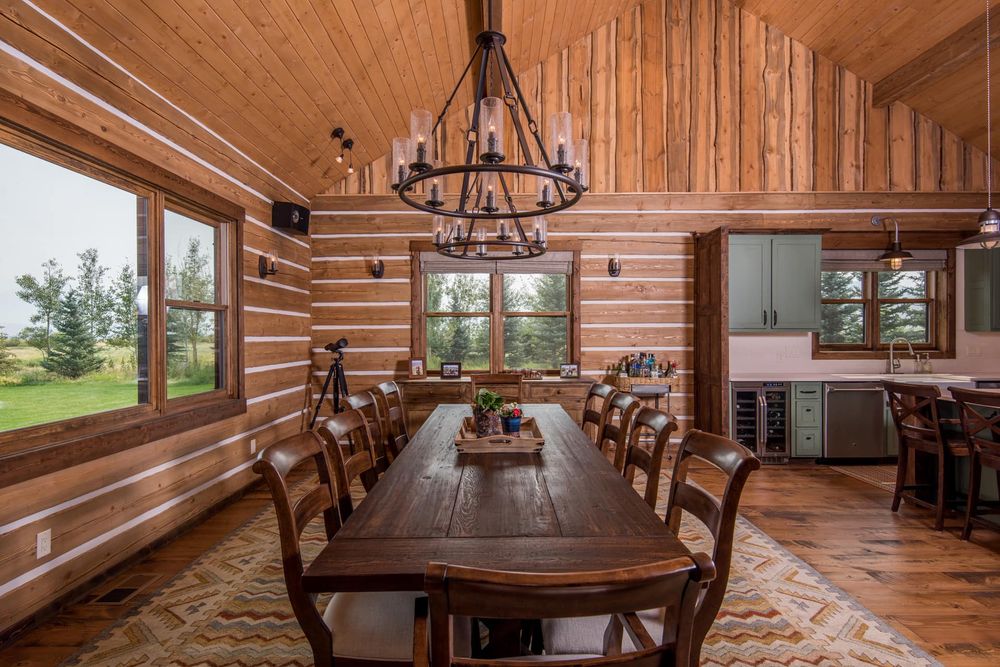 Log Home Restoration for True Blue Logworks LLC in Corvallis, MT