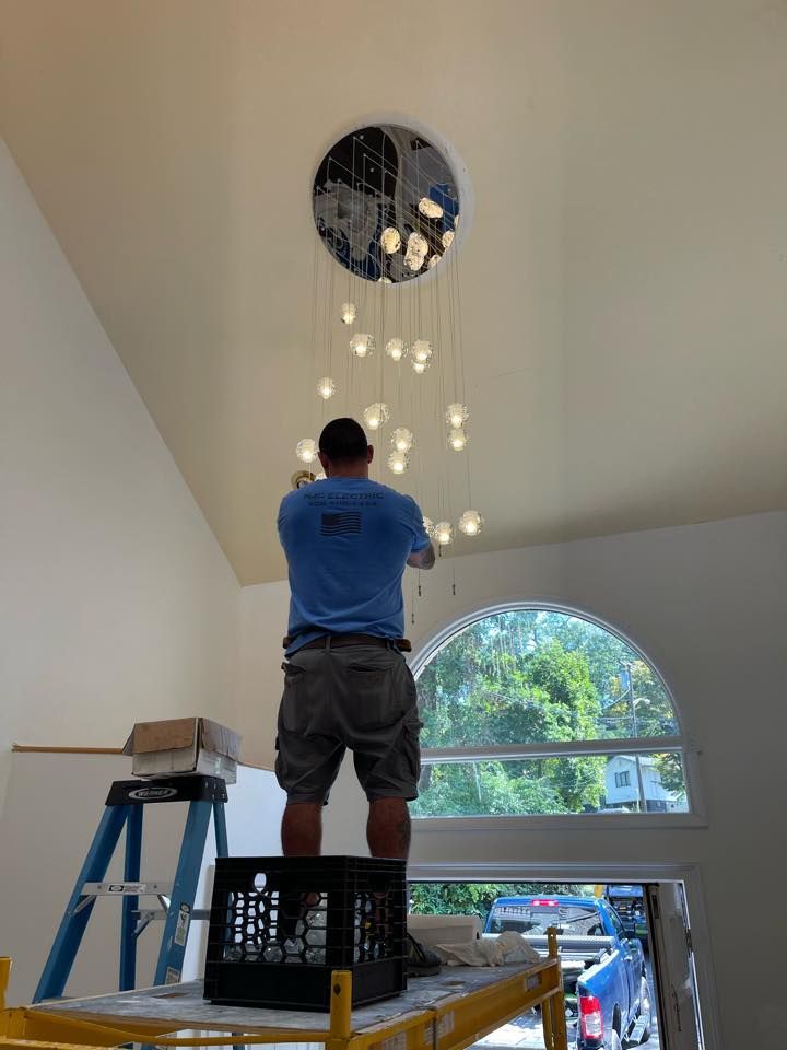 Lighting Installs for NJC Electric in Hackettstown, NJ