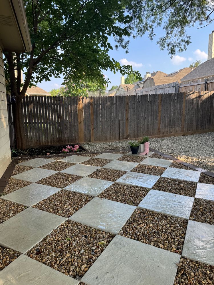 Enhance your outdoor space with our professional paver installation services, offering durable and beautifully crafted patios, walkways, and driveways designed to elevate your home's aesthetic and withstand the test of time. for Light It Up AV and Turf in Keller, TX