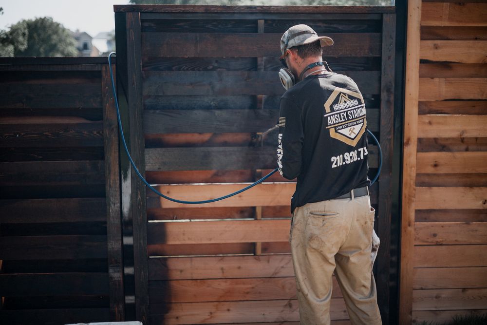 Fence Staining for Ansley Staining and Exterior Works in New Braunfels, TX