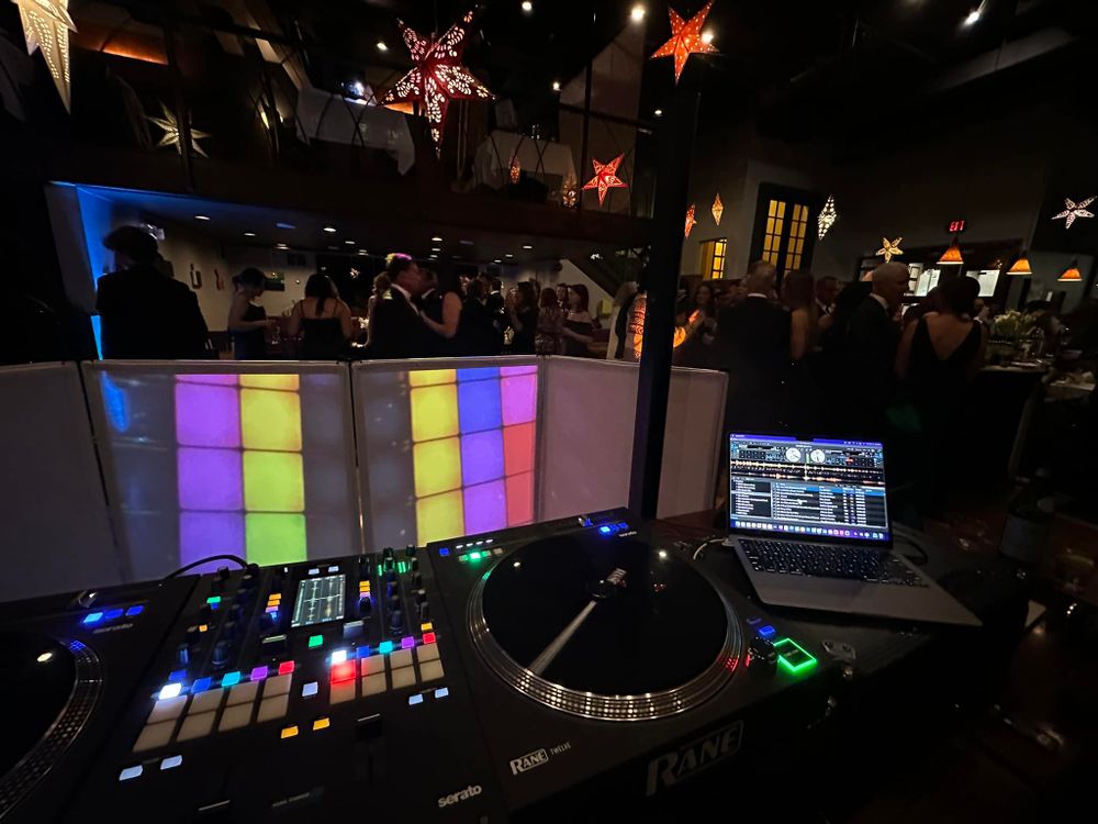 Our Gold Package service includes a premium DJ and entertainment experience for your event. Up to 60 guests - Bose sound and lighting, which includes two illuminated Totem towers, two moving heads, four up lights, fog machine, Vibo Timeline Creator App which assists in music selection for formalities.  for Beats Boutique in Albuquerque, NM