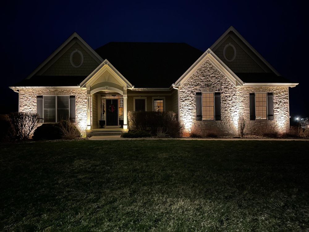 Enhance your home's festive charm with our professional exterior lighting services. We design, install, and maintain stunning holiday displays that illuminate your property beautifully throughout the season. Let us brighten your holidays! for Custom Lighting Solutions in Cartersville, GA