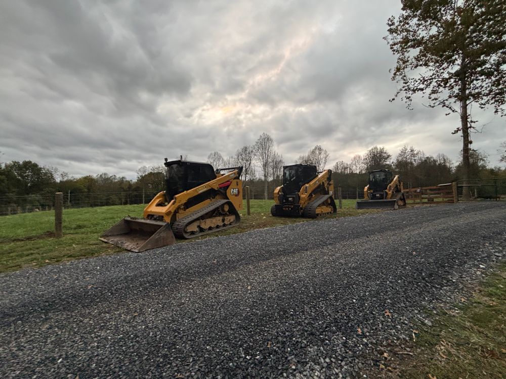 Grading for Schrock’s Land Management in Northern Virginia, Shenandoah Valley, VA