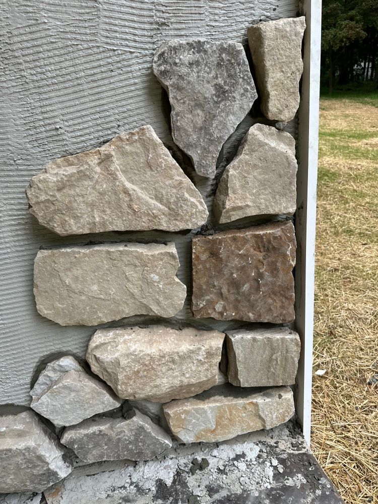 Stone veneer  for Matteo Hardscapes in Towson,  MD