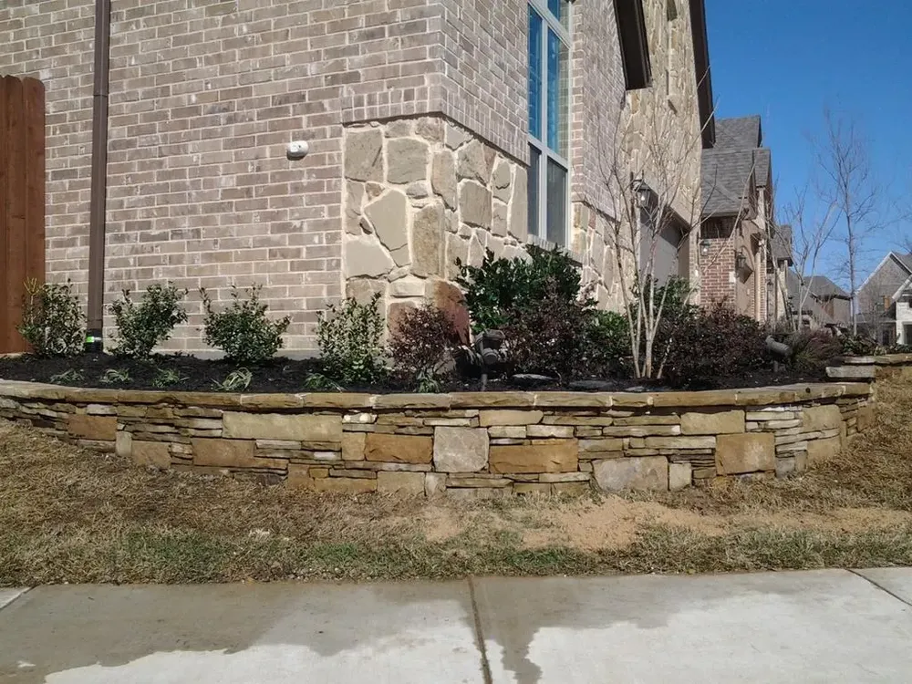 Our stonework service enhances your outdoor space with durable and stunning designs like patios and walkways. Let our expert craftsmen transform your garden into a natural masterpiece that complements your home's aesthetics. for  Be Green Lawn Care & Landscaping, LLC in Denton, TX