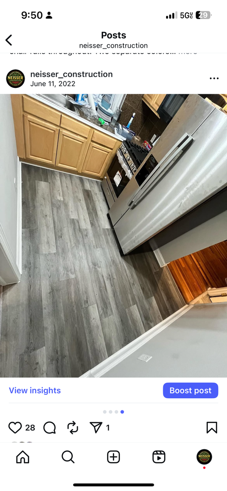 Flooring for Neisser Construction in Philadelphia, PA