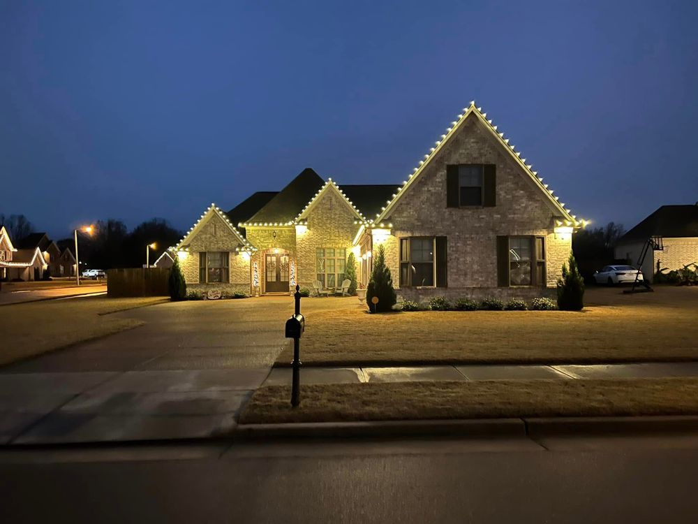Christmas Lights for S3 Pro Services, LLC in Arlington, TN