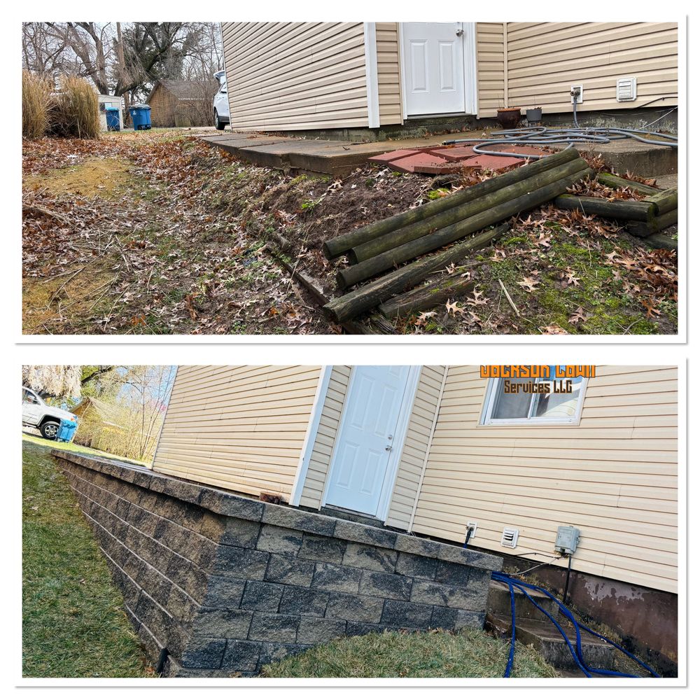 Retaining Wall for Jackson Lawn Services LLC in St Louis, MO