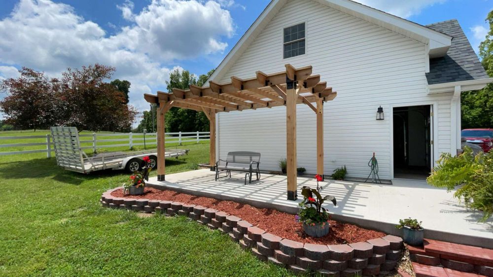 Transform your outdoor space with our expert deck and patio installation services, offering durable materials, customized designs, and professional craftsmanship to enhance beauty and functionality in your home's exterior oasis. for Handy Danding Construction LLC in Eminence, MO