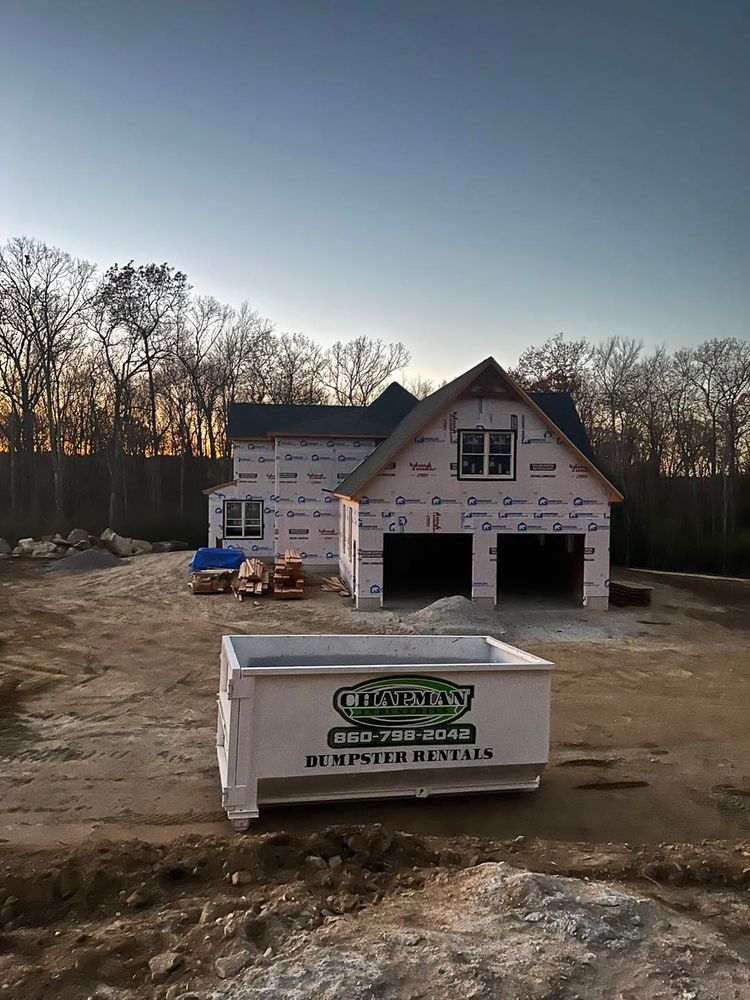 Our Ten Yard Dumpster Rental offers homeowners a convenient solution for small renovation projects and cleanouts, providing efficient waste management with easy scheduling and reliable pick-up at an affordable price. for Chapman Industries LLC in Ellington, CT