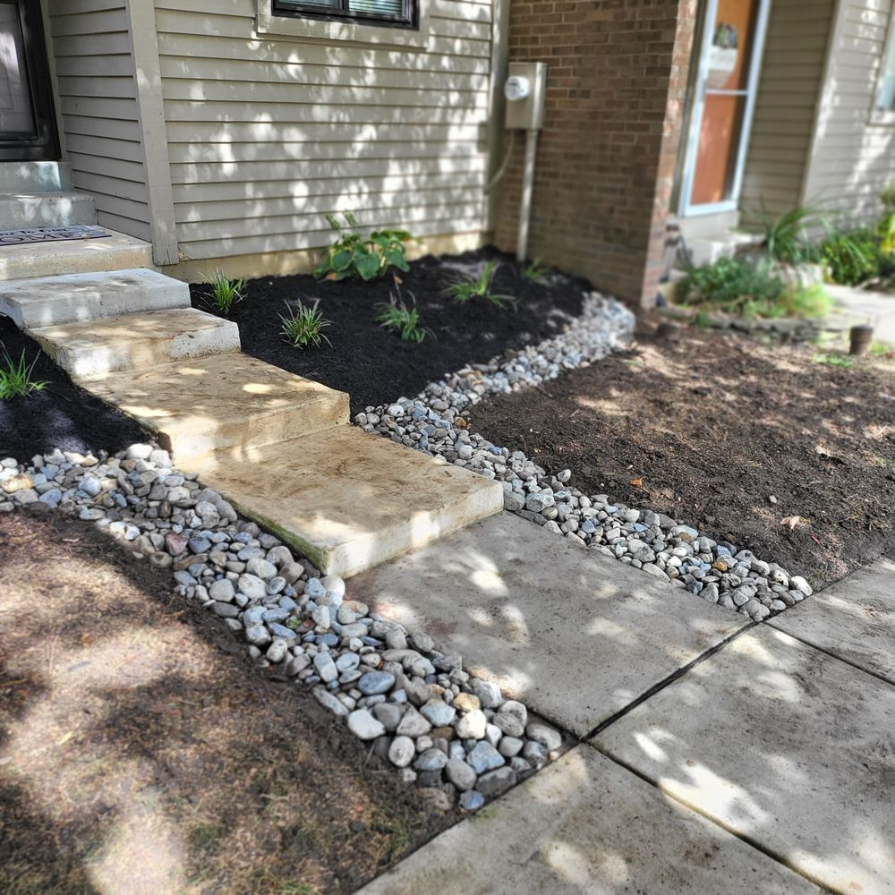 Landscape Design/ Rocks and Pavers for Sam I AM Property Solutions in Sunderland, MD