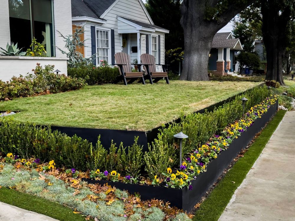 Turf & Landscaping for Walker Custom Exteriors in Dallas, TX
