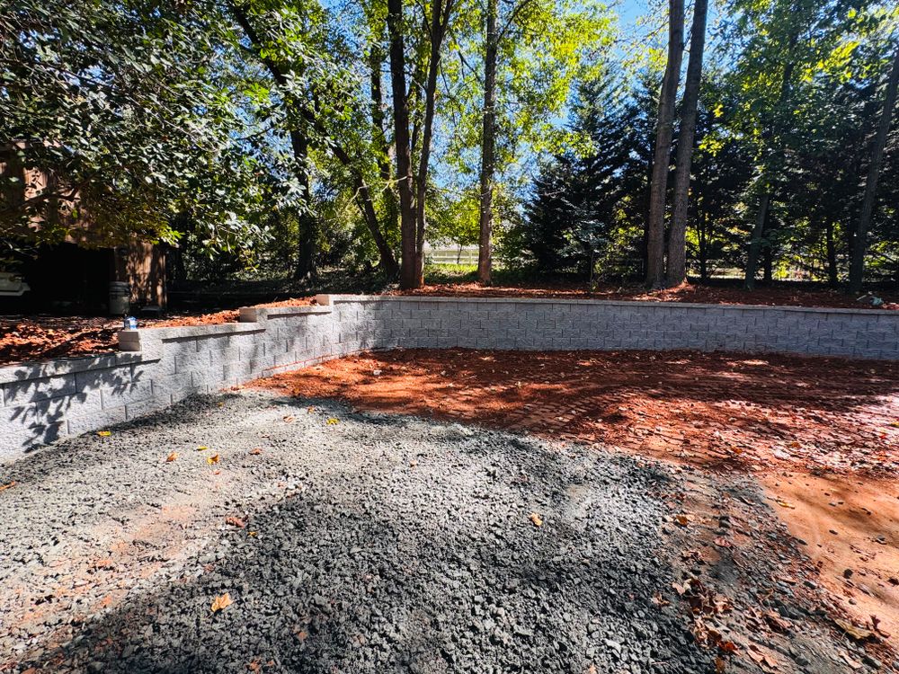 Retainwall  for Rainman Pro Irrigation and Landscape LLC in Rock Hill, SC