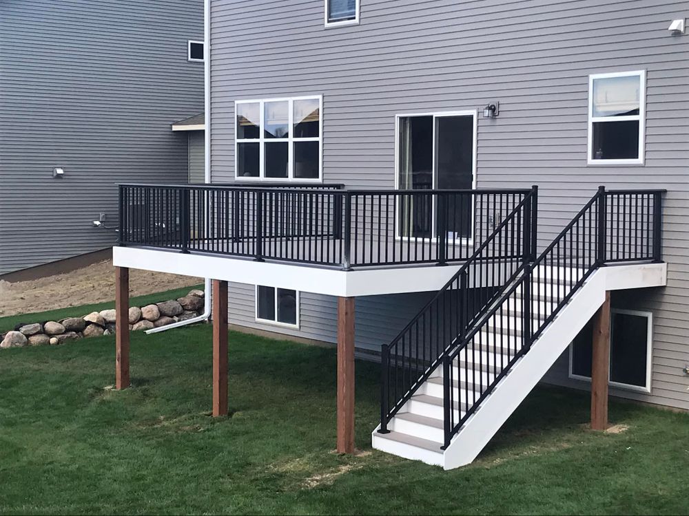 Transform your outdoor space with our expert Deck & Patio Installation service. Our experienced team will work closely with you to design and build a beautiful and functional area for relaxing and entertaining. for HighMark Contractors LLC  in Zimmerman, MN