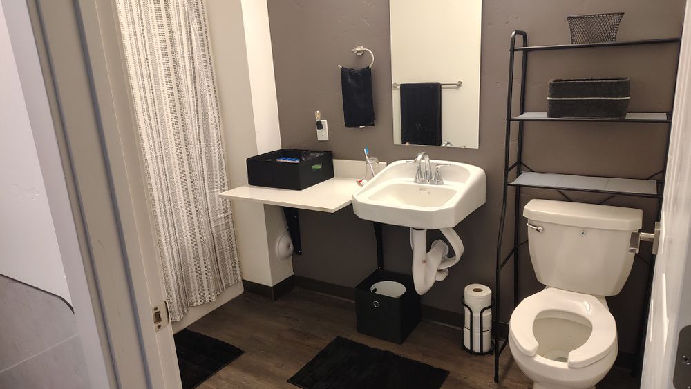 Bathroom Hardware and tile work for Dawson Custom Interiors in Boise, ID