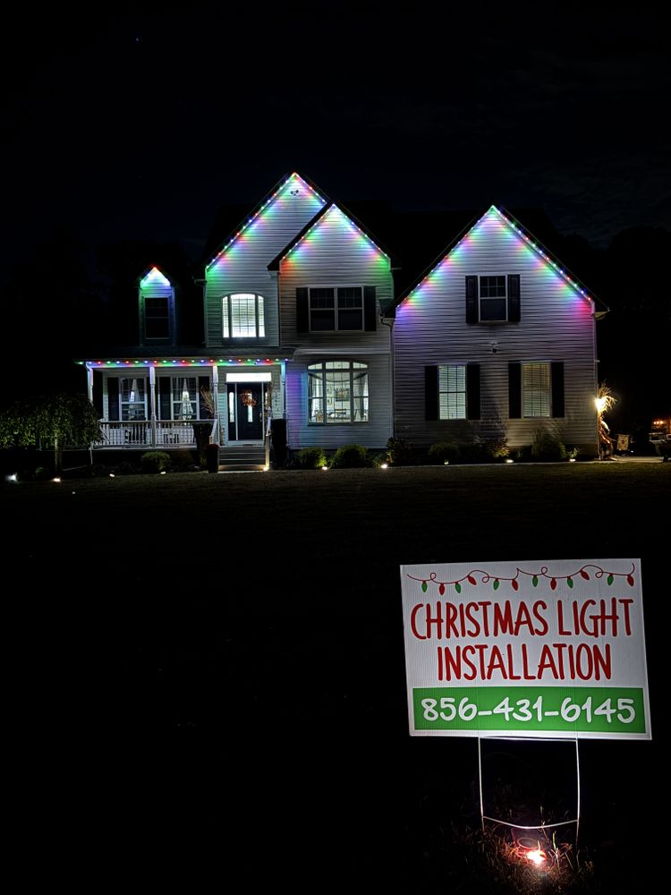 Permanent Lighting for Happy Holiday Christmas Lighting in Mullica Hill, NJ