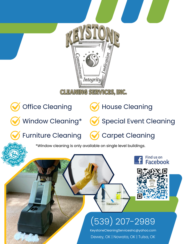 Other Services for Keystone Cleaning Services Inc. in Dewey, OK
