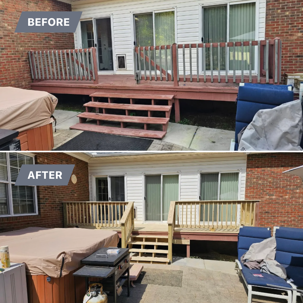 Transform your outdoor space with our Deck Refurbishing service, restoring its beauty and functionality. Our expert team ensures a durable finish that enhances your deck’s appearance and longevity for enjoyable outdoor living. for Tru-Love Outdoor Services LLC in Greensboro, NC