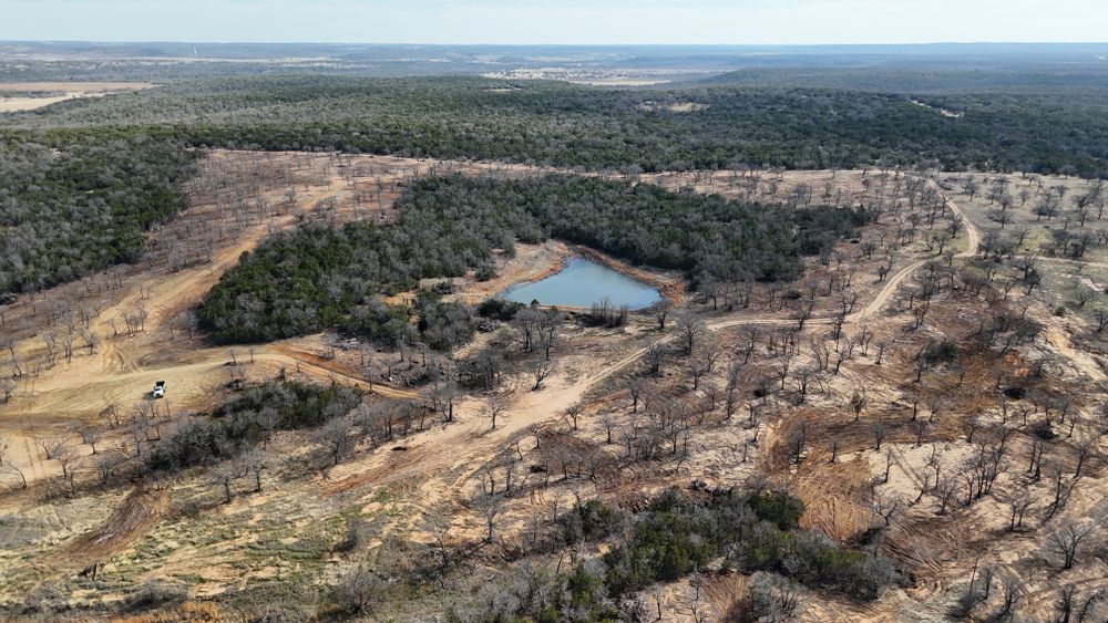 Land Clearing and Land Development for South Prairie Construction in Graham, TX