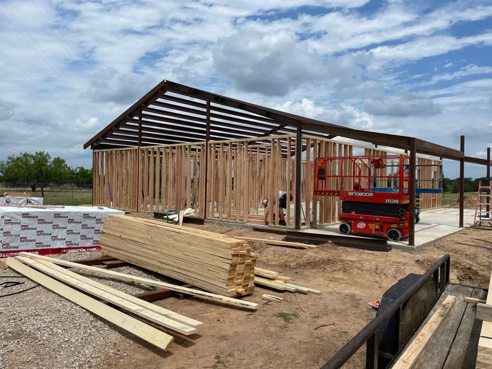 Framing for Willy Lewallen And Sons Construction in Mineral Wells, TX