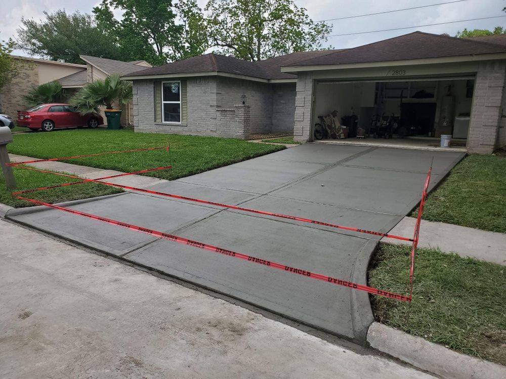 Our concrete service provides top-quality installation and repair for driveways, patios, and walkways using durable materials. We ensure expert craftsmanship to enhance your home's beauty and functionality with lasting results. for NG Concrete Services in Houston, TX