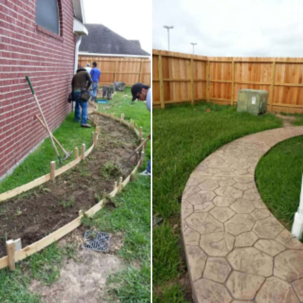 Before & Afters for Texas Curb N Borders in Houston, TX